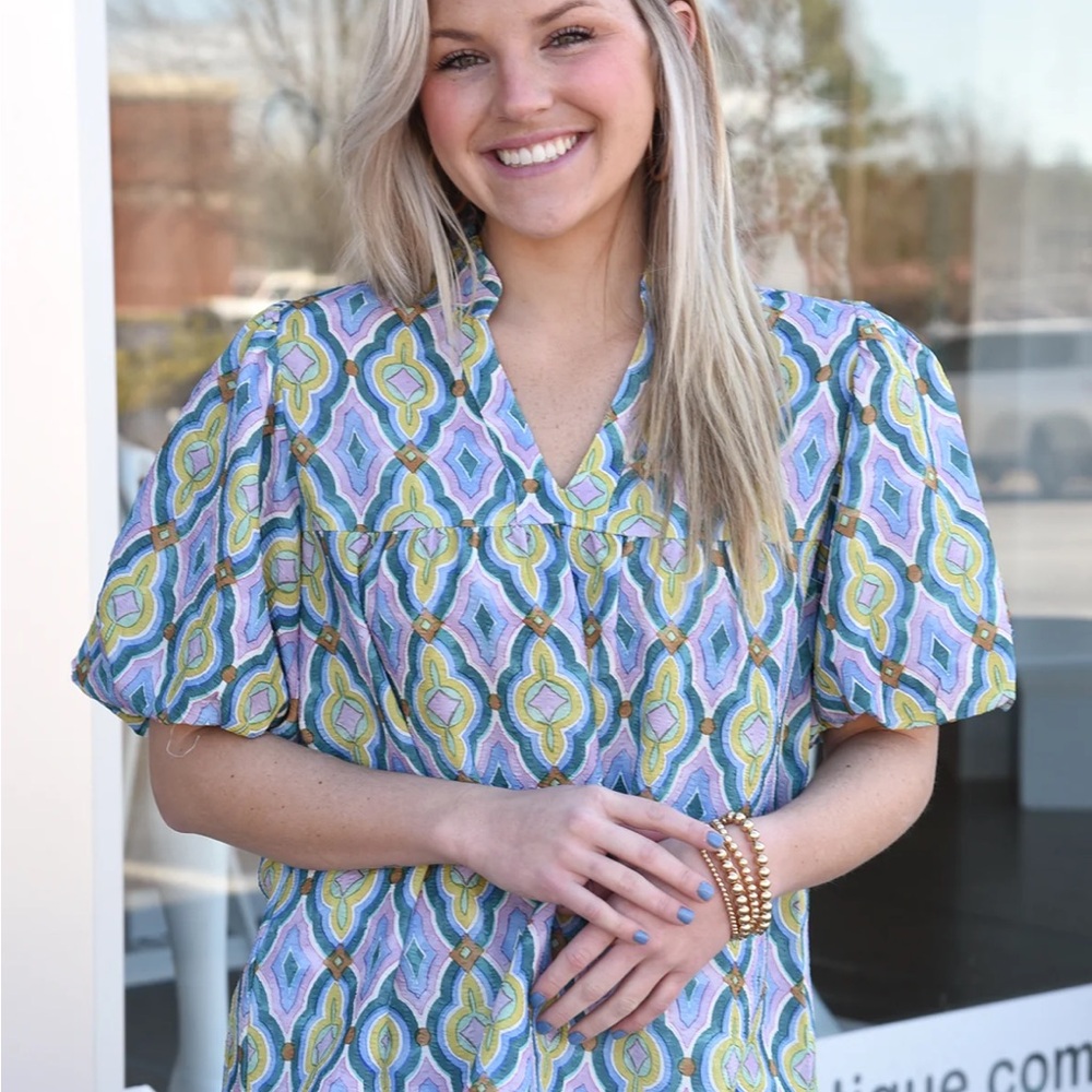 THML EASY LIVING TOP Puff Sleeve